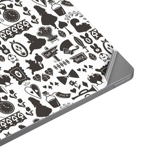 Disney Alice in Wonderland (animated) Silhouette Pattern Universal Laptop 11in (8.8 x 6.2in) Skin